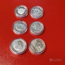 Lotto 6 monete Argento Verso Il 2000 98/99/00