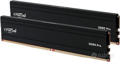 Crucial Pro DDR5 32GB (2×16) 6000MHz RAM NUOVA