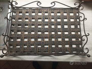 vassoio ferro battuto 