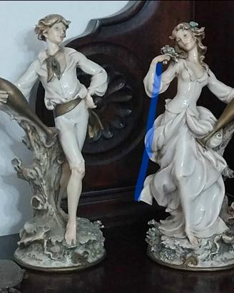 Coppia statue in capodimonte 