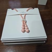 Collana Miluna Perle Corallo Rosa