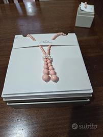 Collana Miluna Perle Corallo Rosa