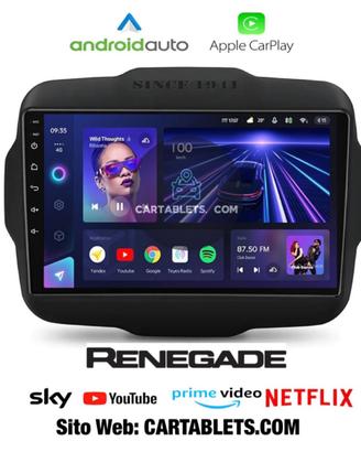 Navigatore Carplay 9 pollici touch JEEP RENEGADE
