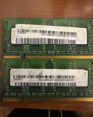 Memoria RAM DIMM da 1,GB