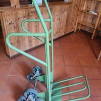 Carrello saliscale doppia pedana