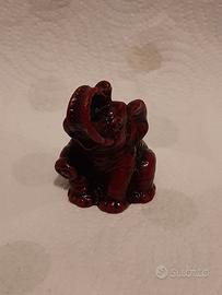 Statuetta orientale di elefante in resina 