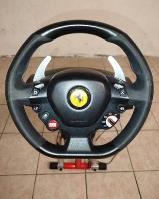 Thrumaster T80 + supporto wheel stand pro V2 rosso