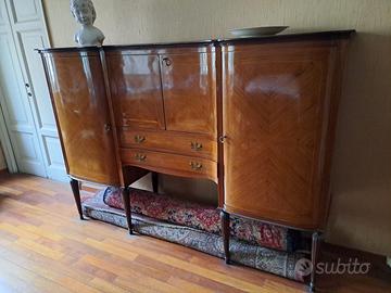 camera da pranzo anni 50  in legno palissandro