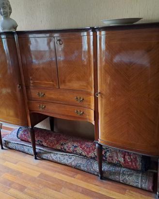 camera da pranzo anni 50  in legno palissandro