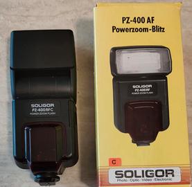 Flash Soligor Pz-400 af TTL Canon slr ANALOGICHE