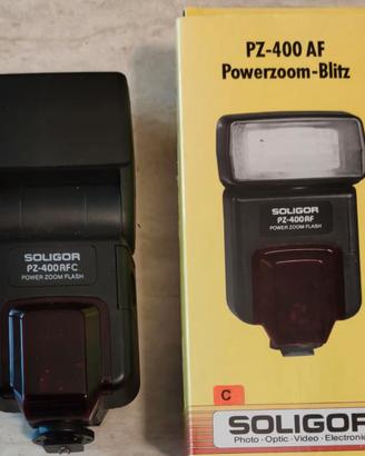 Flash Soligor Pz-400 af TTL Canon slr ANALOGICHE
