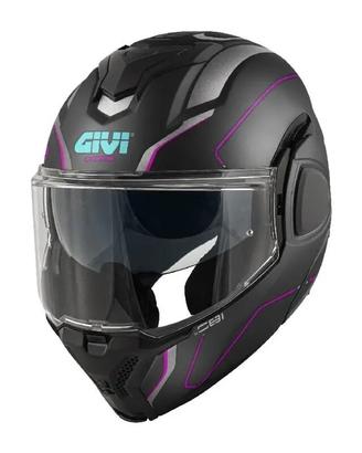 Casco Modulare Reversibile Givi X.36 Solid Carboni
