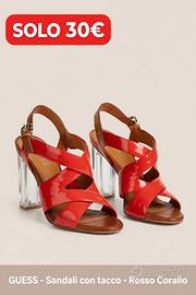 Sandali GUESS con Tacco - Rosso 36