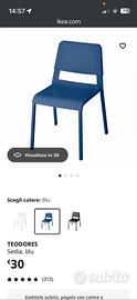 sedie impilabili ikea