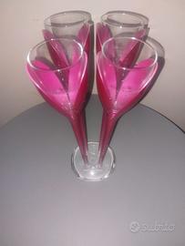 4 Flûte Champagne Moët & Chandon "Flower Rosé"