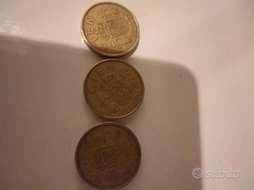 monete spagnole cien pesetas