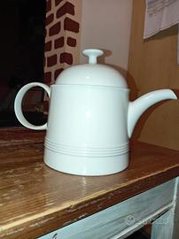 Caffettiera Teiera Porcellana Bianca