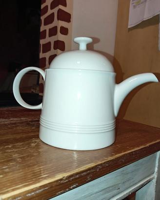 Caffettiera Teiera Porcellana Bianca