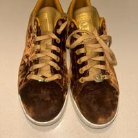 Adidas Stan Smith Velluto Marrone/Oro Nuove