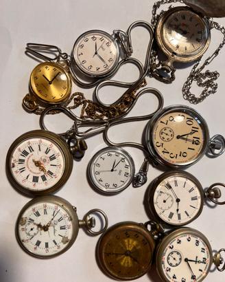 Lotto di Orologi da Tasca Vintage e d'Epoca