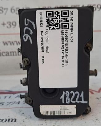 ABS PEUGEOT Expert 3° Serie 1607489780 DV6UC/9HM