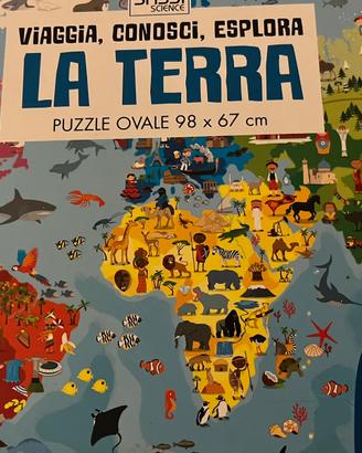 Puzzle ovale 200 pezzi La terra