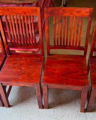 SET DI 4 SEDIE IN LEGNO