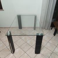 TAVOLO DA CUCINA IN VETRO 