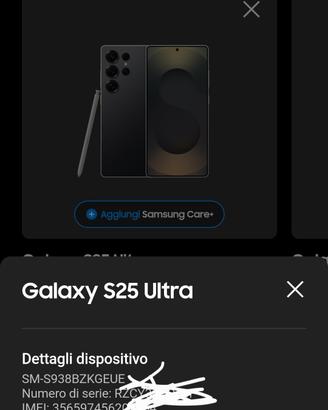 S25 Ultra 512gb Black pellicola vetro ottobre 2025