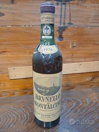 bottiglia vino brunello di Montalcino 1970