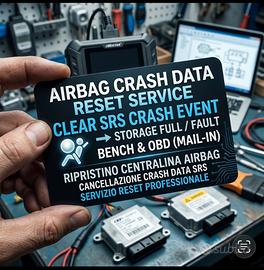 Crash Data SRS Ripristino Centralina Airbag