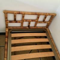 Letto singolo divano bambu e rete