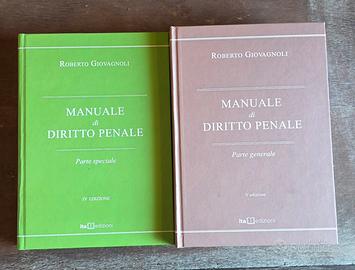 Manuali diritto penale gen. e spec. Giovagnoli 