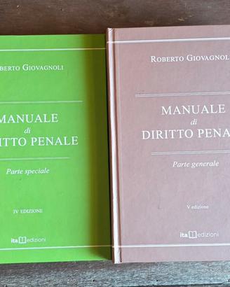 Manuali diritto penale gen. e spec. Giovagnoli 