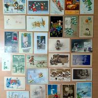 lotto 75 cartoline Buon Anno e onomastico