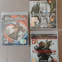 Lotto giochi PS3 Prince of persia Crysis 2 e 3 