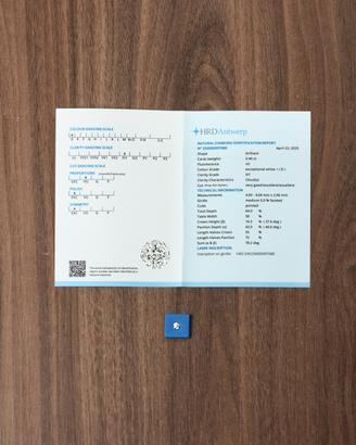 Diamante Naturale 0.40ct - Colore D 