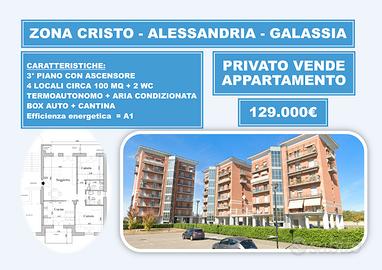 Appartamento e Box zona Cristo Alessandria