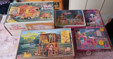giocatto libarbie  lotto anni 80 90 playset vari