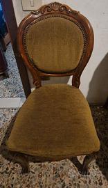 5 sedie da tavolo Antiche