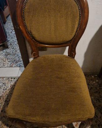 5 sedie da tavolo Antiche