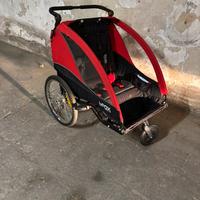 Rimorchio carrozza 2 posti bambini