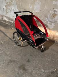 Rimorchio carrozza 2 posti bambini