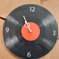 orologio da muro in vetro stile vinile