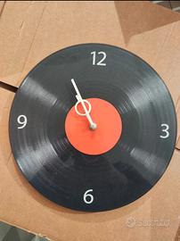 orologio da muro in vetro stile vinile