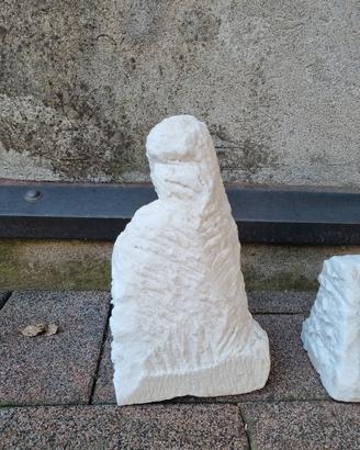 Pezzi di marmo per scultura