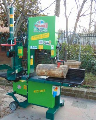 sega a nastro 600 con spaccalegna verticale girevo