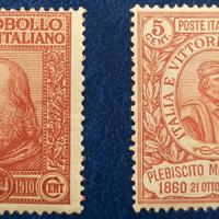 REGNO 1910 Effigie di Giuseppe Garibaldi