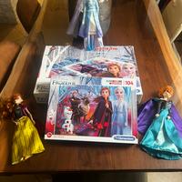 Frozen gioco interattivo,puzzle e bambole