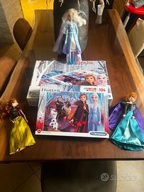 Frozen gioco interattivo,puzzle e bambole